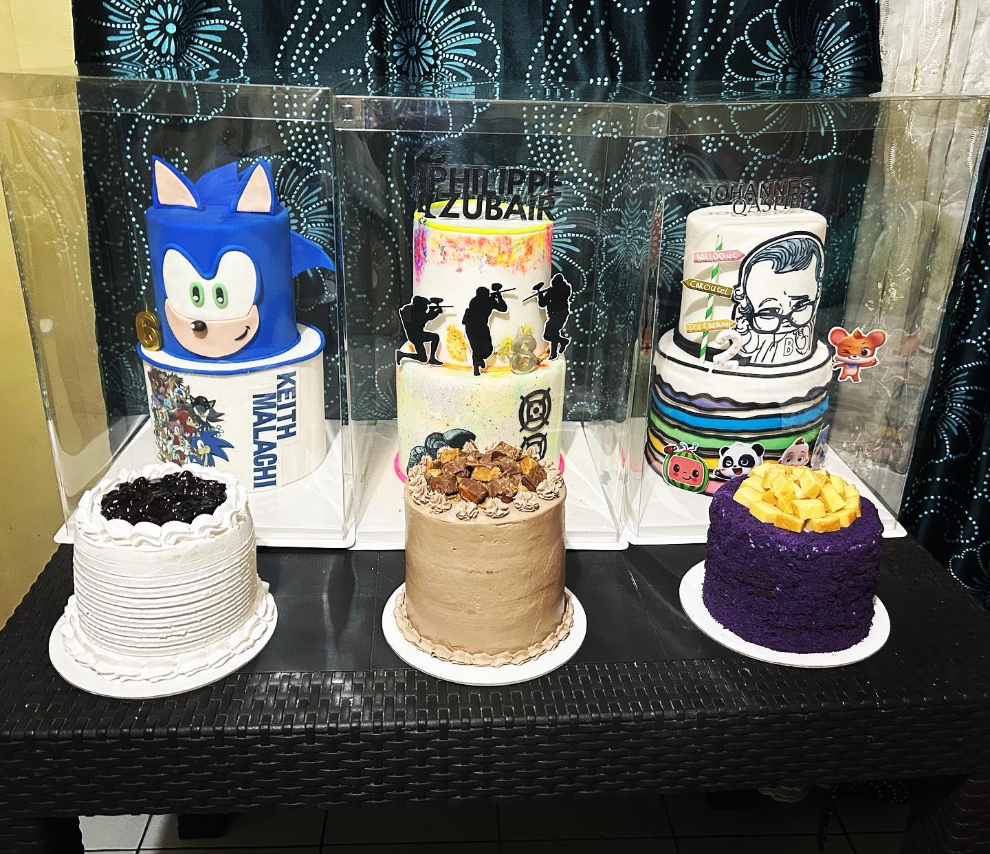 Colorful custom celebration cakes by The Cake Tray